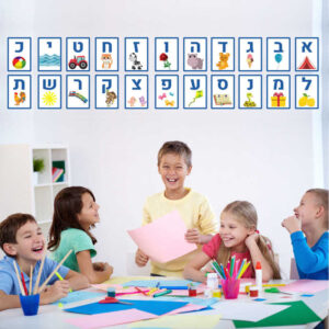 מדבקות אותיות א-ב אות פותחת צבע כחול