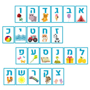 מדבקות אותיות א-ב אות פותחת צבע כחול